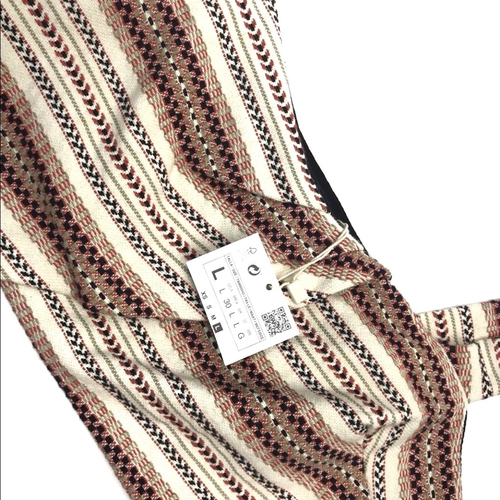 Tribal Woven Asymmetrical Bra Top - Picture 2 of 5